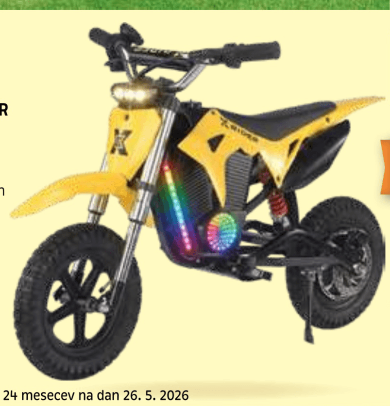 Manta otroški električni motor Xrider Cross 12 Pro Akcija v trgovini E.Leclerc