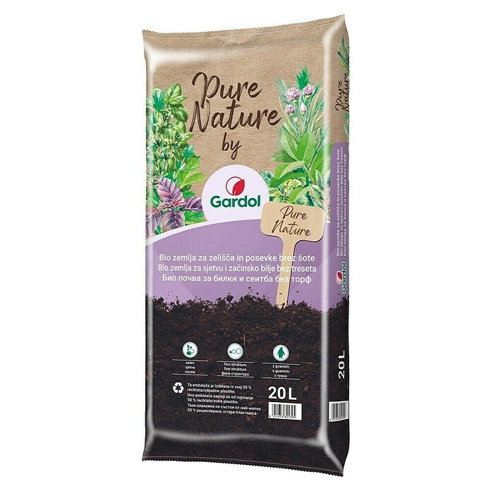 Organska zemlja za zelišča 'Pure Nature' 20 l Gardol - Akcija v trgovini Bauhaus