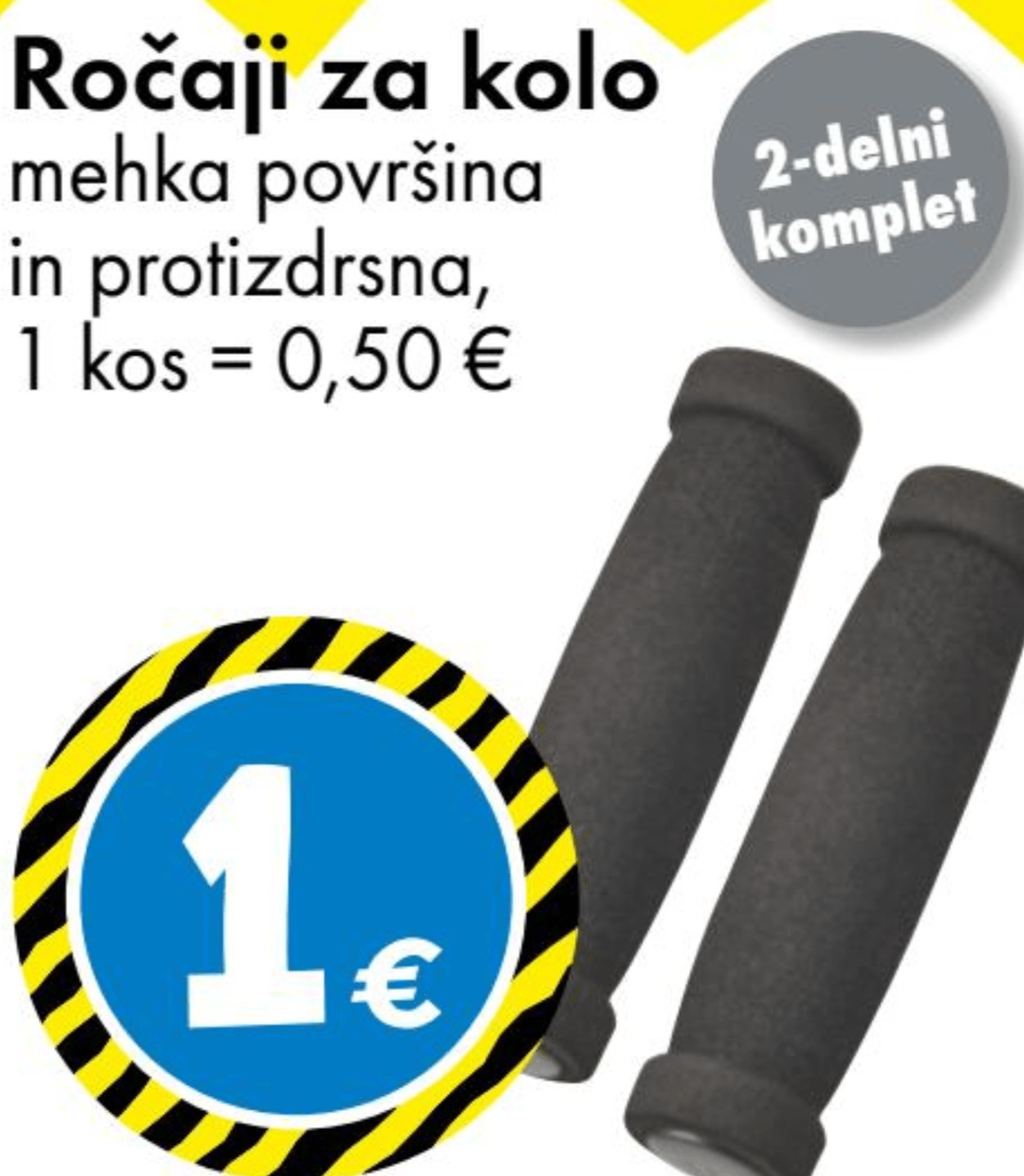 Ročaji za kolo 2-delni komplet - Akcija v trgovini Tedi