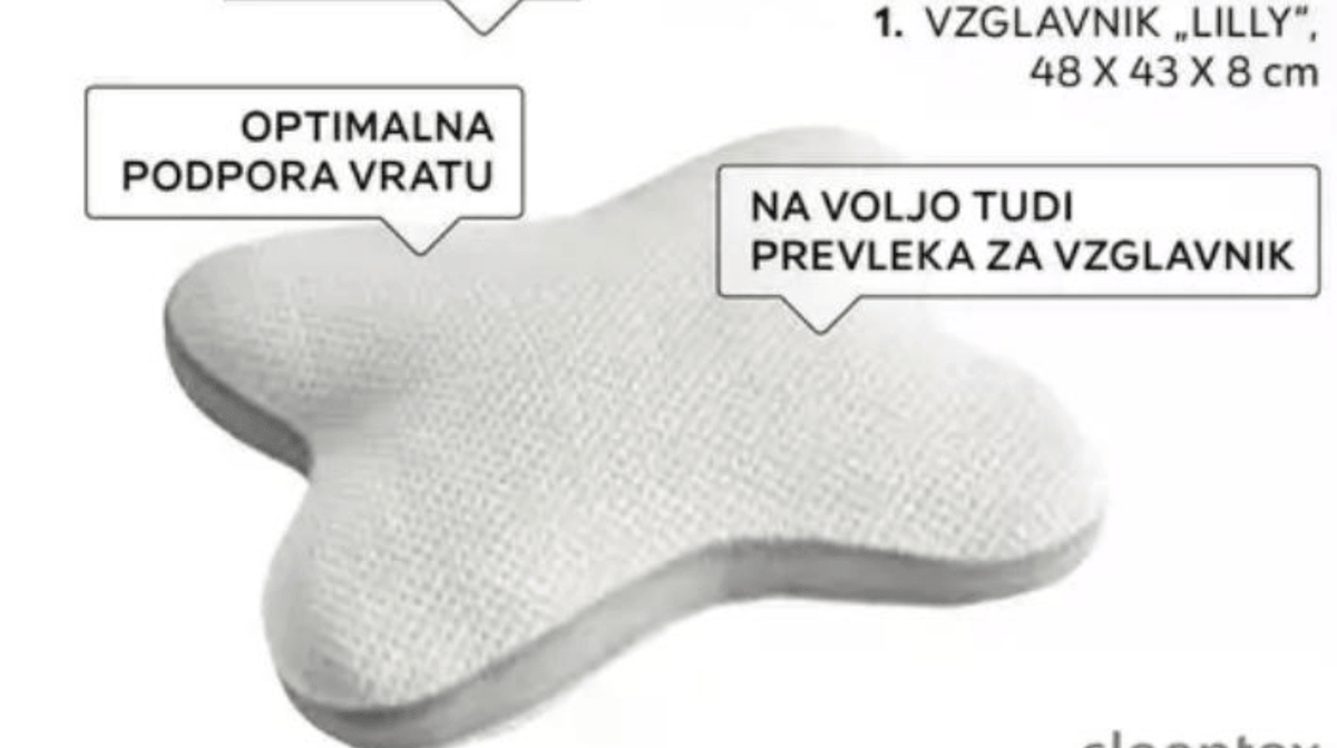 Vzglavnik „LILLY" sleeptex - Akcija v trgovini Lesnina