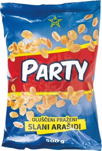 Praženi arašidi Party Tuš 500 g - Akcija v trgovini Tuš