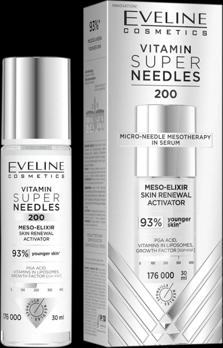 Eveline Cosmetics Vitamin Super Needles 200 serum za obraz 30 ml Akcija v trgovini Dm