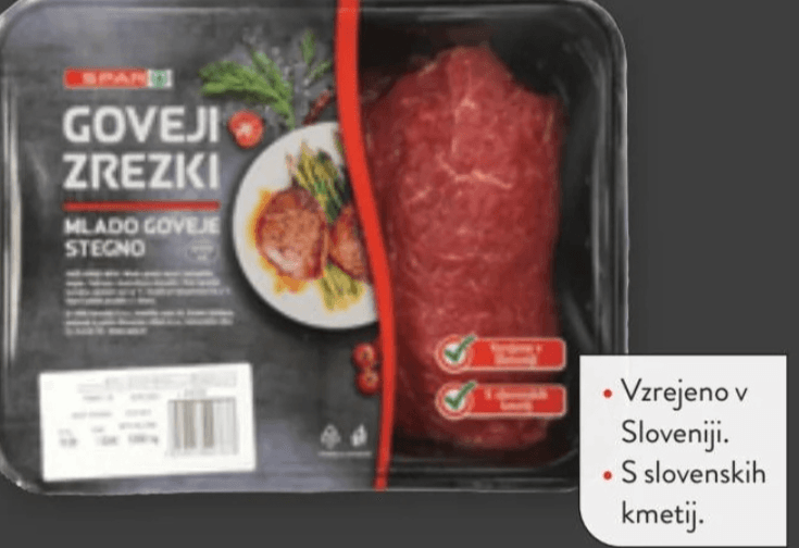 Goveji zrezki Akcija v trgovini E.Leclerc