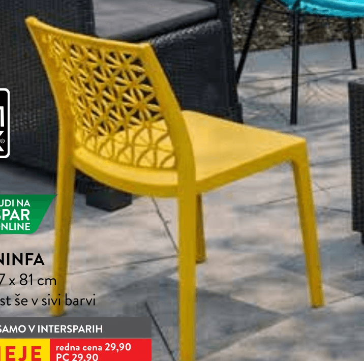 Stol Ninfa Simpex - Akcija v trgovini Spar