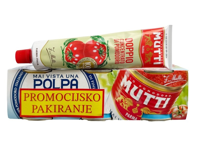 Paradižnikova kaša Mutti 3x200 g Akcija v trgovini E.Leclerc