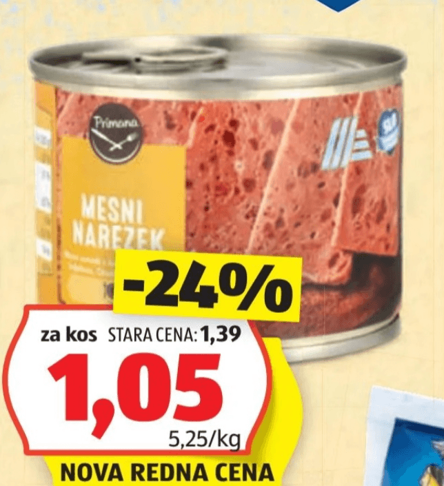 Primana Mesni narezek 200 g Akcija v trgovini Hofer