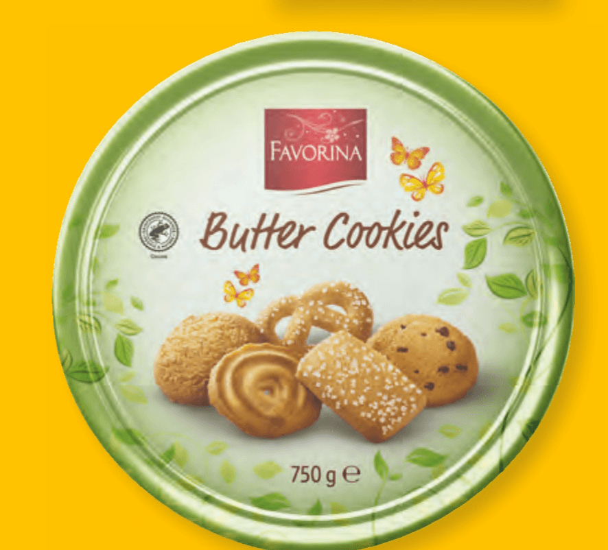 Favorina Masleni piškoti 750 g - Akcija v trgovini Lidl