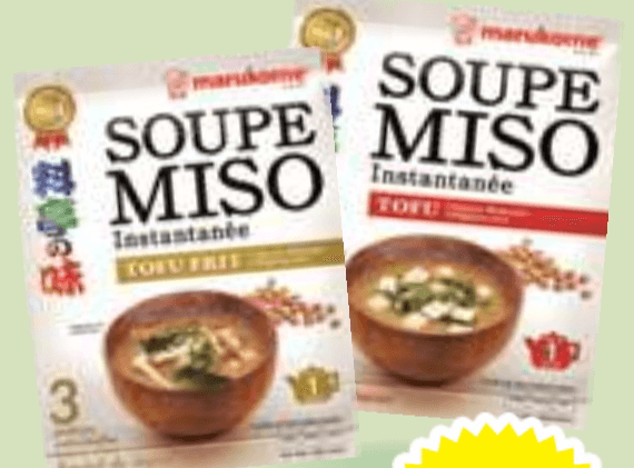 Instant miso juha s tofujem Marukome 57 g - Akcija v trgovini E.Leclerc