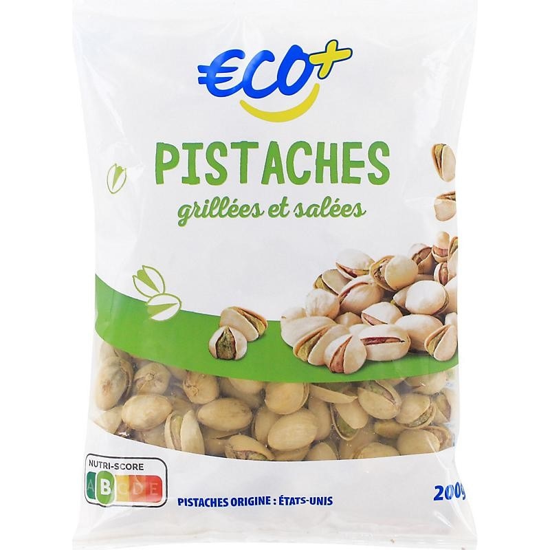 Eco Pistaches 200 g ECO+ - Akcija v trgovini E.Leclerc