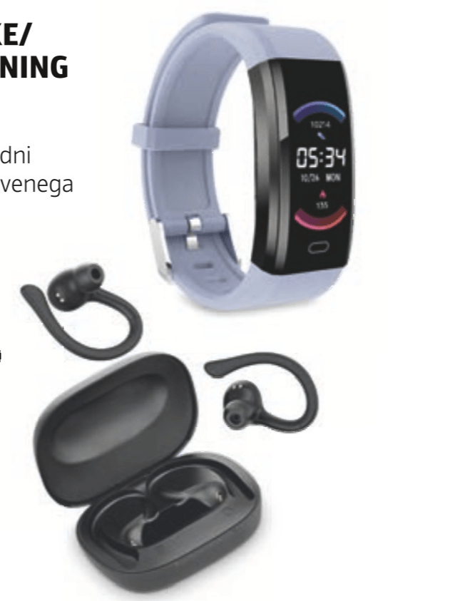 Balco Brezžične slušalke/Zapestnica za trening - Akcija v trgovini Hofer