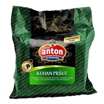 Kuhan pršut Anton 100 g Akcija v trgovini Tuš