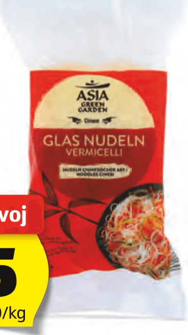 Asia Green Garden stekleni rezanci 100 g Akcija v trgovini Hofer