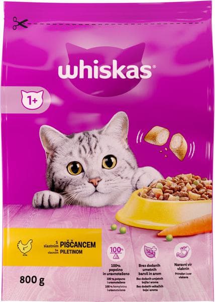 Suha hrana za mačke Whiskas 800 g Akcija v trgovini Tuš