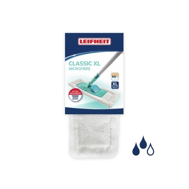 Nadomestna krpa za čistilec tal Classic XL Lifeheit Leifheit Akcija v trgovini E.Leclerc