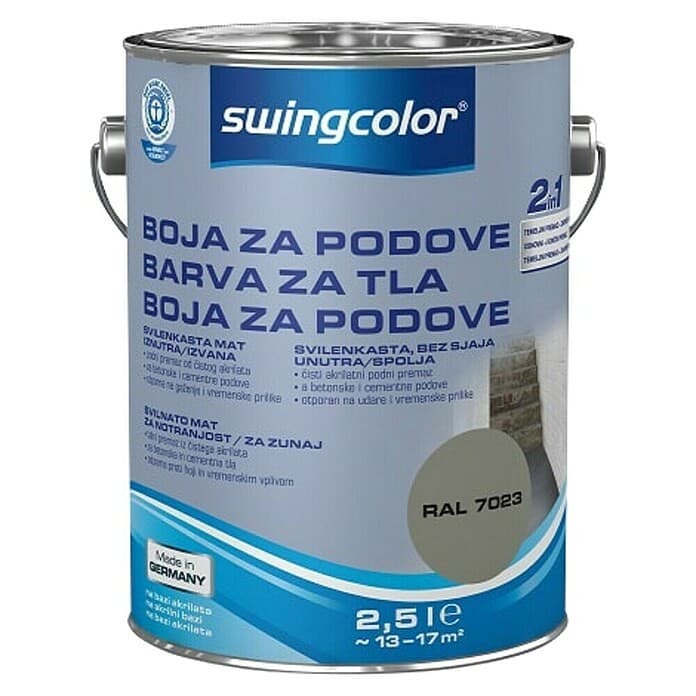 Barva za tla swingcolor 2v1 2,5 l Akcija v trgovini Bauhaus