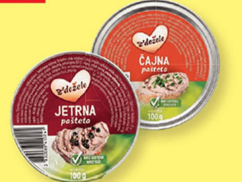 Z'dežele pašteta 100 g Akcija v trgovini Lidl