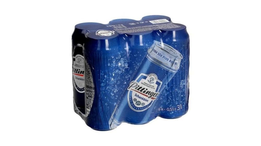 Pittinger pivo Schankbier 6 x 0,5 l Akcija v trgovini Spar