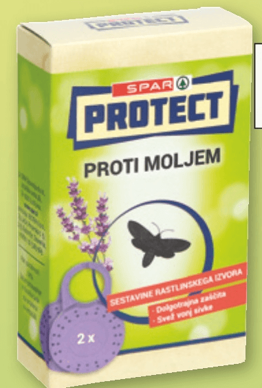Spar Protect obešanka proti moljem 2/1 Akcija v trgovini Spar