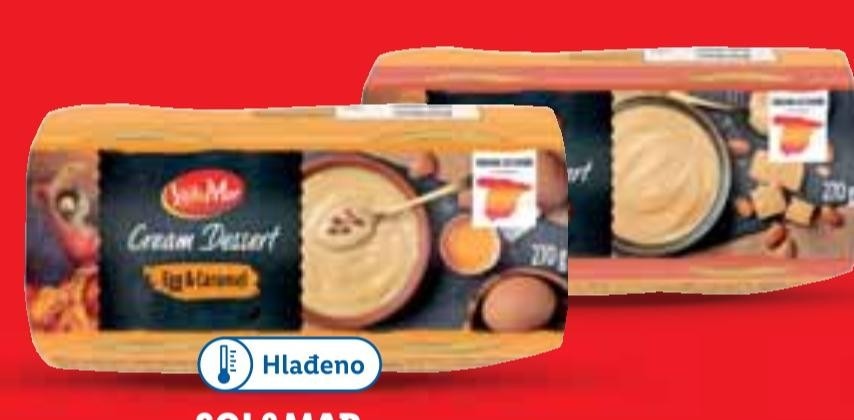 SOL&MAR Mlečni desert 2 x 135 g Akcija v trgovini Lidl