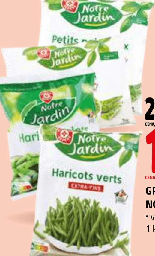 Grah ali fižol Notre Jardin 1 kg Akcija v trgovini E.Leclerc