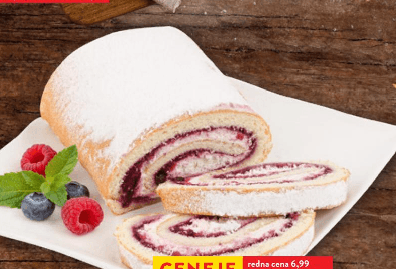 Jogurtova rolada 400 g MLINOTEST Akcija v trgovini Spar