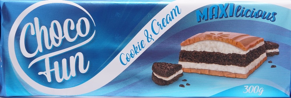 Čokolada s keksom Choco Fun 300 g Akcija v trgovini Eurospin