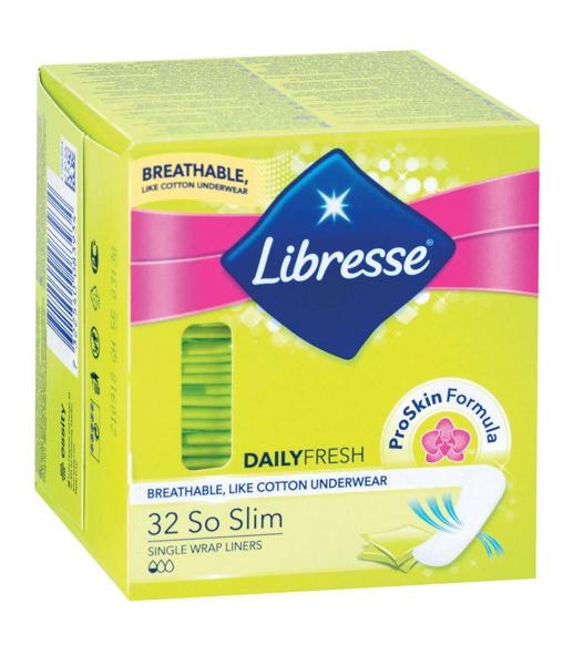 Libresse So Slim posamično pakirani ščitniki perila 32 kosov - Akcija v trgovini Dm