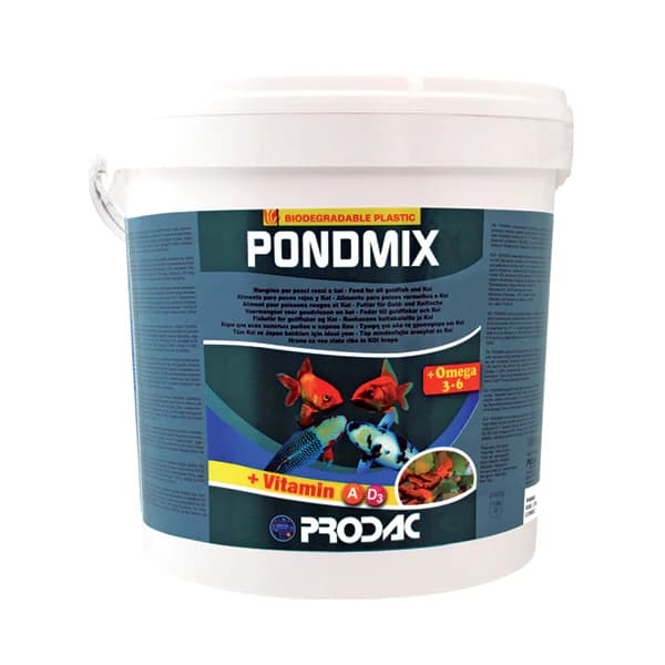 Luske in peleti za ribniške ribe Prodac Pondmix 10L Akcija v trgovini Mr. Pet