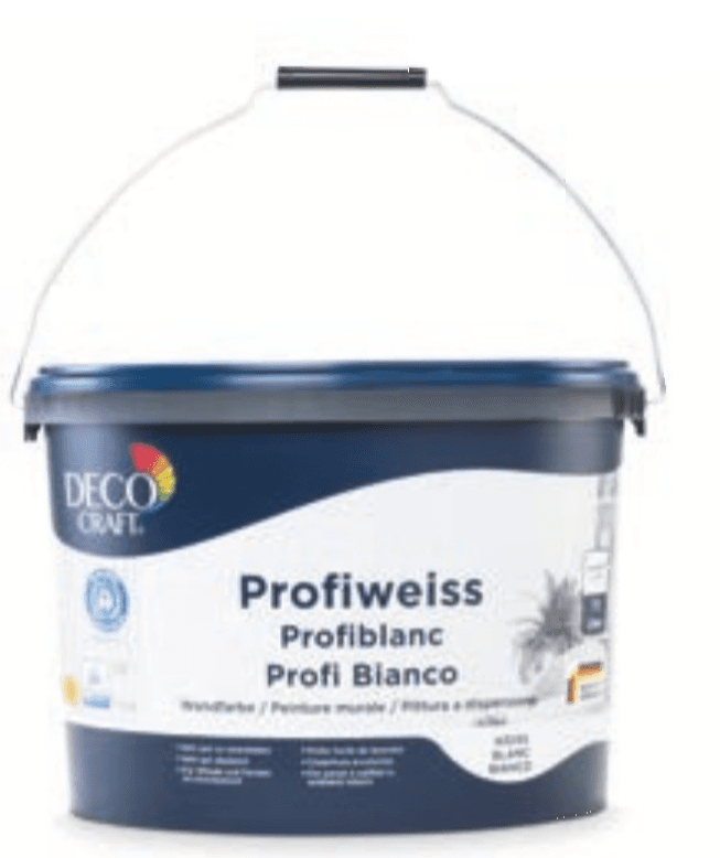 Deco Craft bela barva Profiweiss Profiblanc Profi Bianco 11 l Akcija v trgovini Hofer