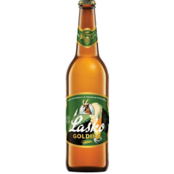 Svetlo pivo Laško Golding 0,5 l Akcija v trgovini E.Leclerc