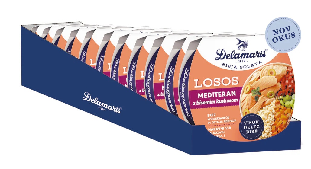 Paštete, solate, Delamaris in Njami več vrst in gramatur - Akcija v trgovini Mercator