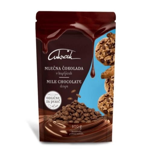 Delicando Čokoladne kapljice 200 g - Akcija v trgovini Eurospin