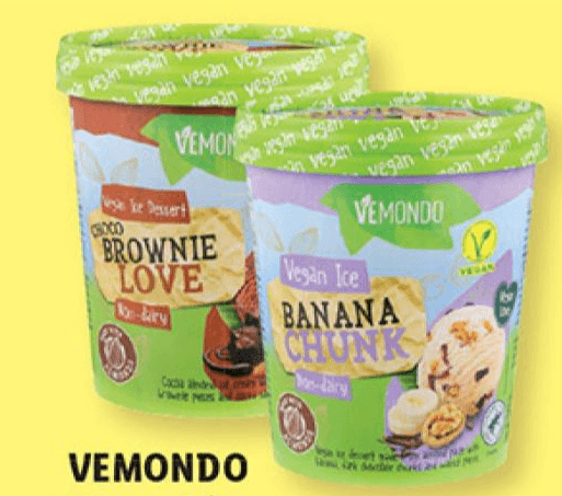 Vemondo Veganski sladoled 500 ml Akcija v trgovini Lidl