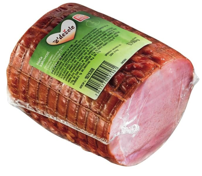 Pečena šunka v mreži Z'dežele 1 kg Akcija v trgovini Tuš