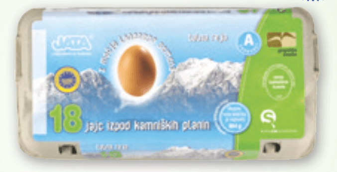 Jajca izpod Kamniških planin 10/1 Jata Akcija v trgovini Tuš