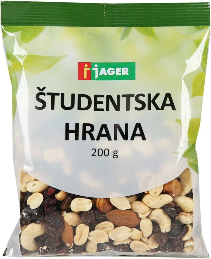 Študentska hrana 200 g Jager Akcija v trgovini Jager