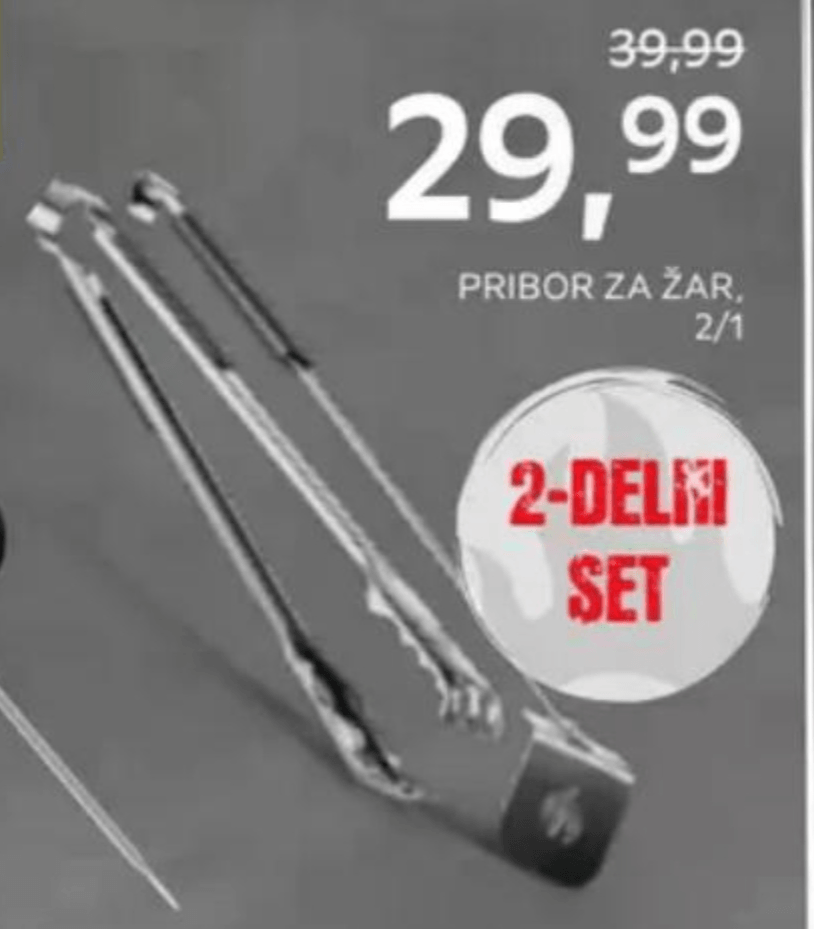 Pribor za žar 2/1 - Akcija v trgovini Lesnina