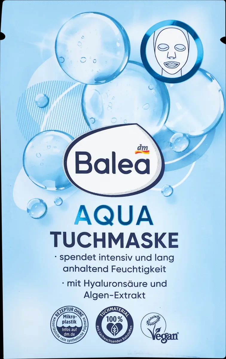Balea Aqua vlažilna maska 1 kos - Akcija v trgovini Dm