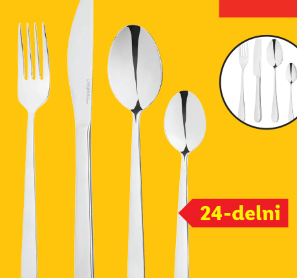 LIVARNO HOME Komplet jedilnega pribora - Akcija v trgovini Lidl