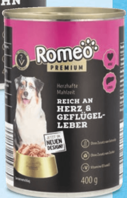 Romeo Premium Pasja hrana v pločevinki 400 g - Akcija v trgovini Hofer