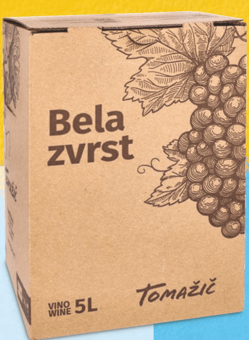 Bag in Box bela zvrst 5 l Akcija v trgovini Hofer