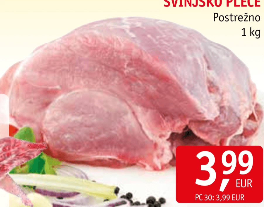 Svinjska polovica 1 kg Akcija v trgovini Jager