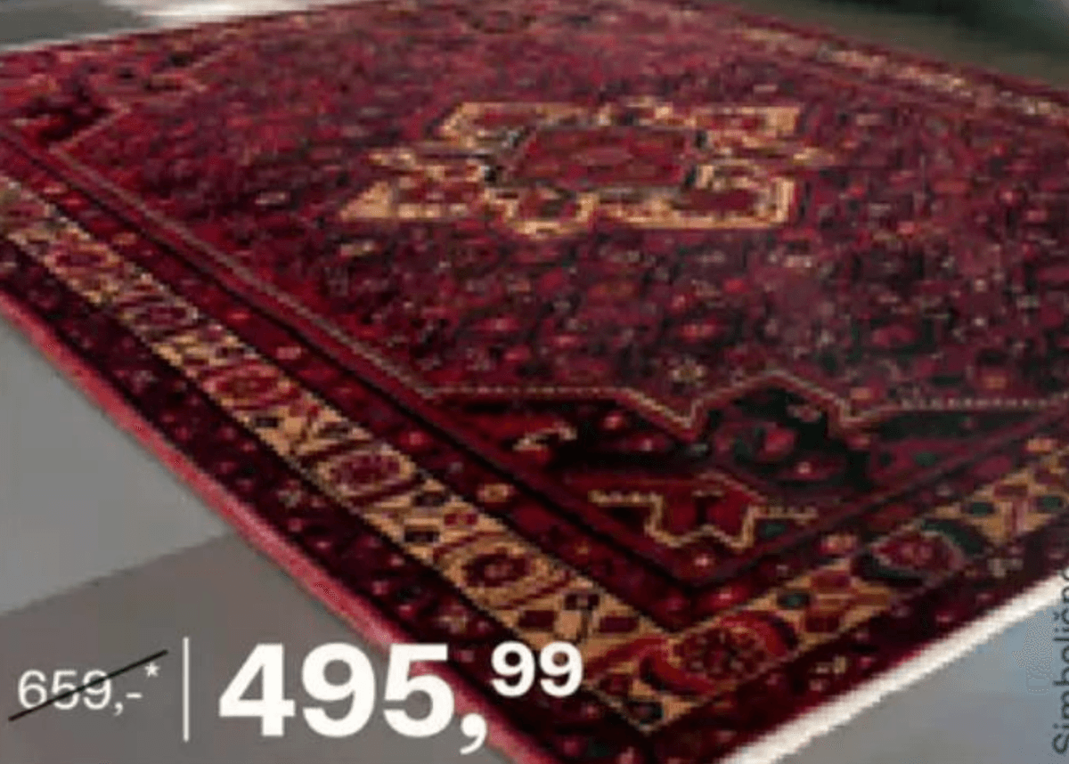 Orientalska preproga "Hosseinabad" pribl. 210x165 cm - Akcija v trgovini Rutar