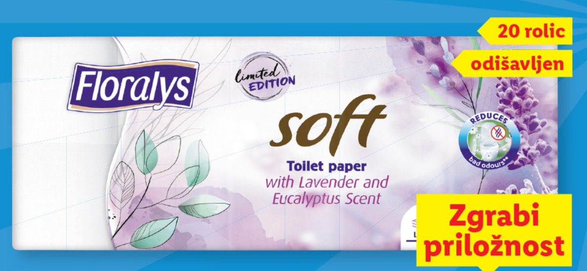 Floralys Toaletni papir 20 rolic - Akcija v trgovini Lidl