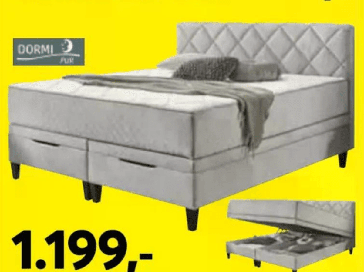Boxspring postelja 180x200 cm Dormi Akcija v trgovini Dipo