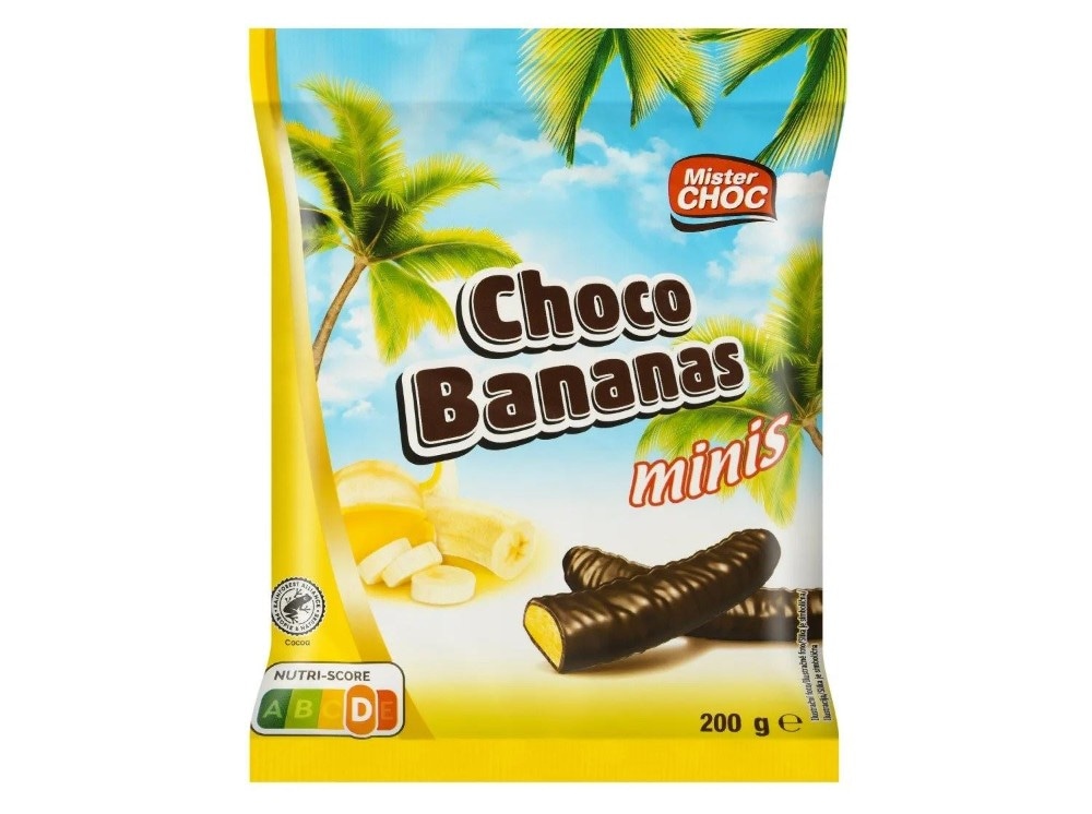 Mister Choc Choco Bananas minis 200 g - Akcija v trgovini Lidl