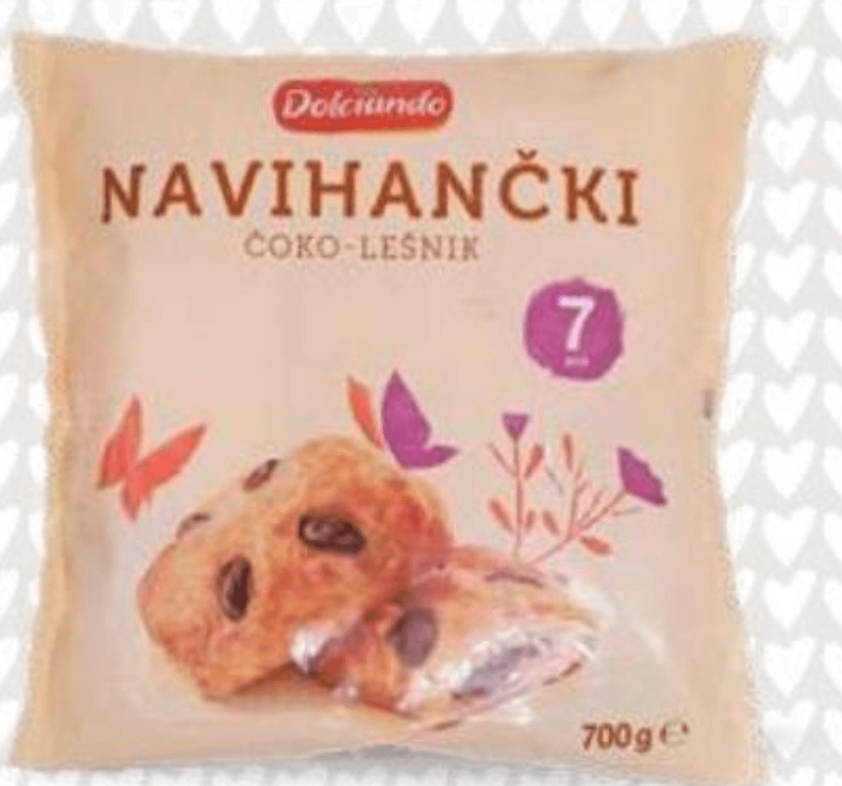 Dolciando Navihančki s čokoladno in lešnikovo kremo 700 g Akcija v trgovini Eurospin
