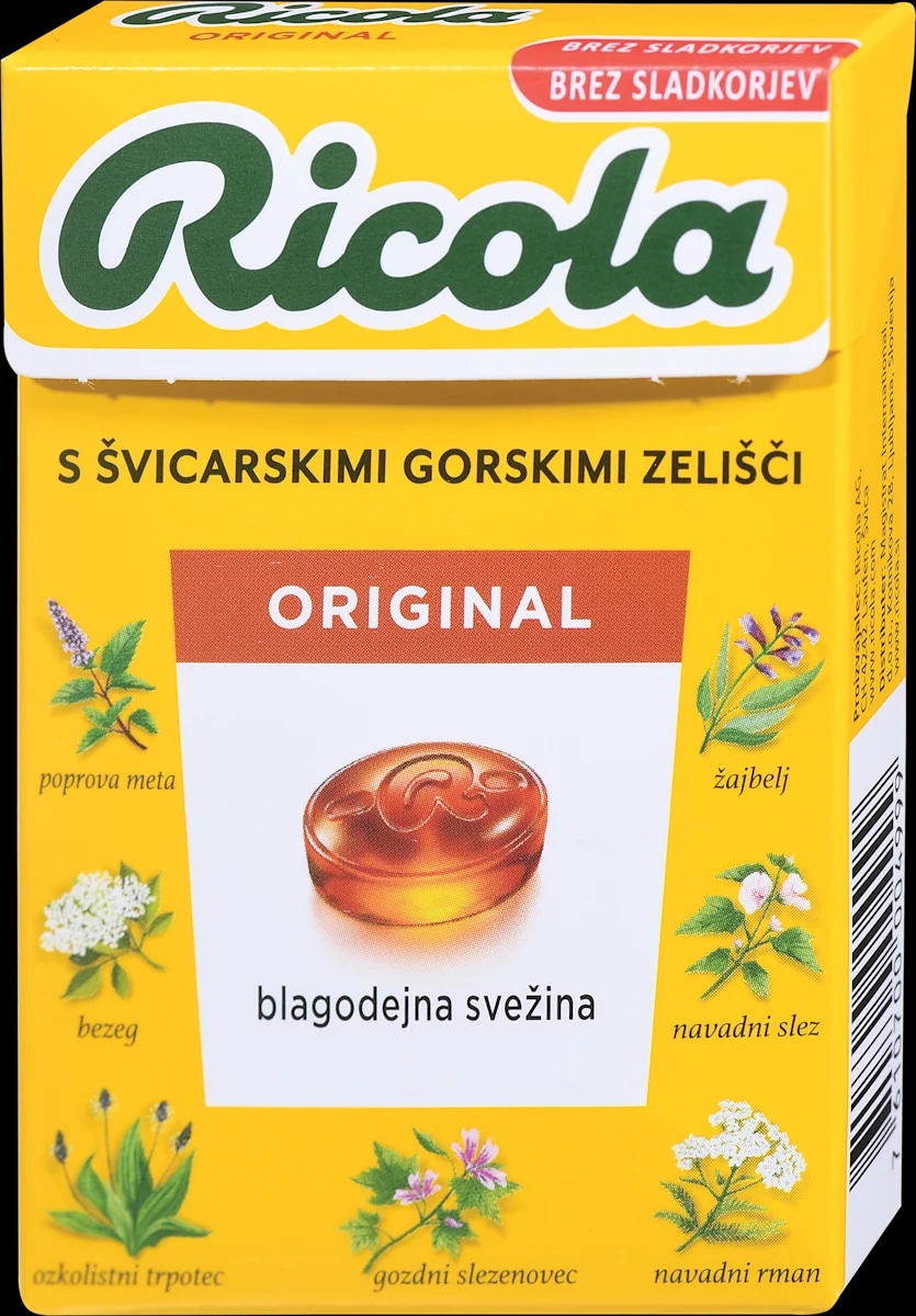 Zeliščni bonboni Ricola 50 g ali 75 g - Akcija v trgovini E.Leclerc