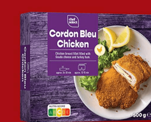 Chef Select piščančji cordon bleu 500 g Akcija v trgovini Lidl