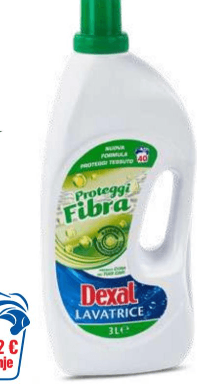 Dexal Tekoči detergent za zaščito tkanin 3 l Akcija v trgovini Eurospin